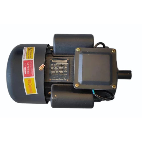 Single Phase Electric Motor - Color: Black