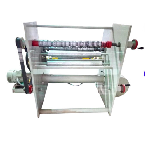 Manual Paper Slitting Rewinding Machine - Color: Multicolor
