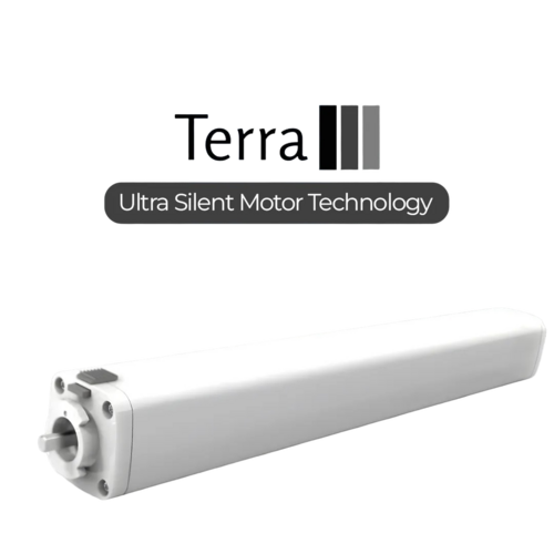Terra Rf 3 Wire Curtain Motor - Color: White