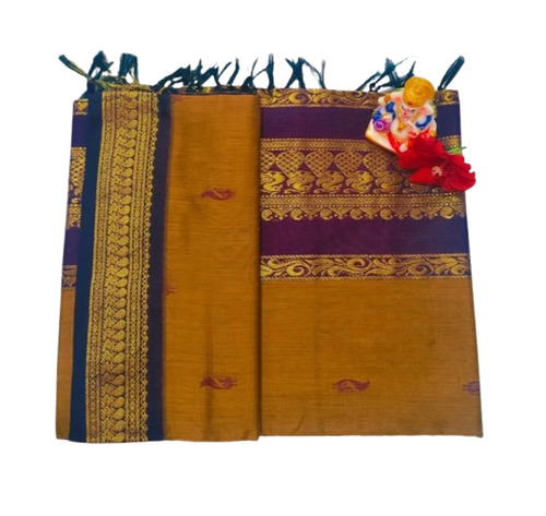 Pure Cotton Saree - Color: Multi Color