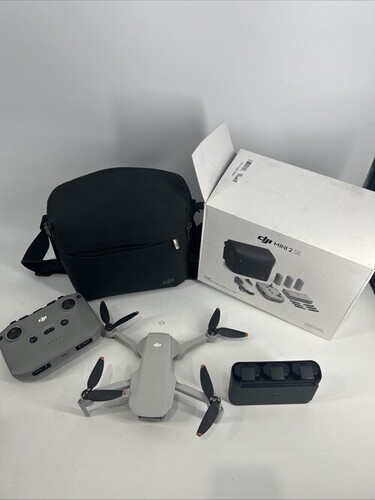 DJI Mini 2 SE Fly More Combo Camera Drone - Gray