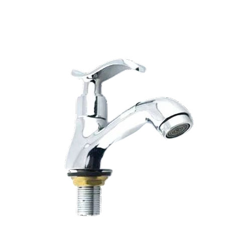 Designer Pillar Cock - Color: Silver