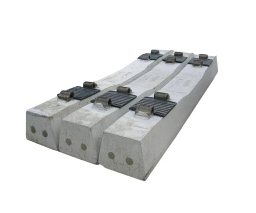 Monoblock Prestressed Concrete Sleeper - Color: Gray