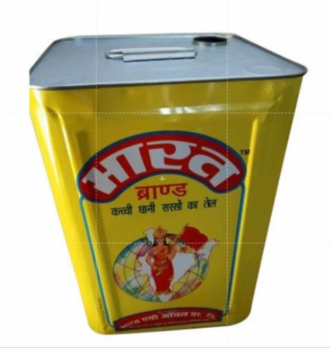 Mustard Oil Packaging Printed Tin Container - Capacity: 15 Kg