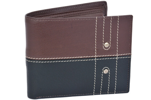 Leather Normal Wallets - Color: Brown