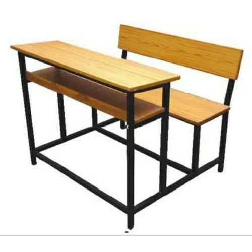 Wooden 2 Seater School Desk - Assembly: No Assembly Required