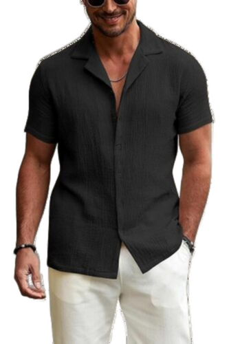 Mens Black Shirt By Riku Fashion