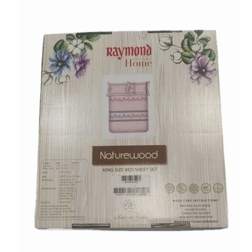 Raymond Cozzy Cotton Double Bedsheet Set - Color: Multicolor