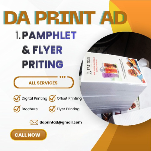 Professional Pamphle And Flyer Printing Service - Color: Full Color