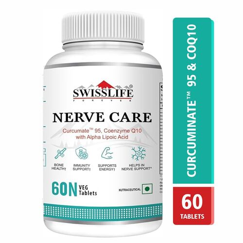 SwissLife Forever Nerve Care Tablets | Multivitamins | Help in Nerve pain, Bone Development, Skin (60 Tablets)