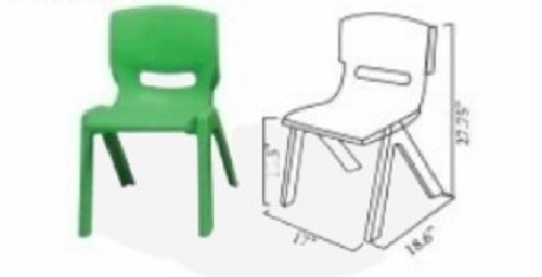 Plastic Chair - Plastic, Various Colors | Modern Appearance, Durable, Polished Finish