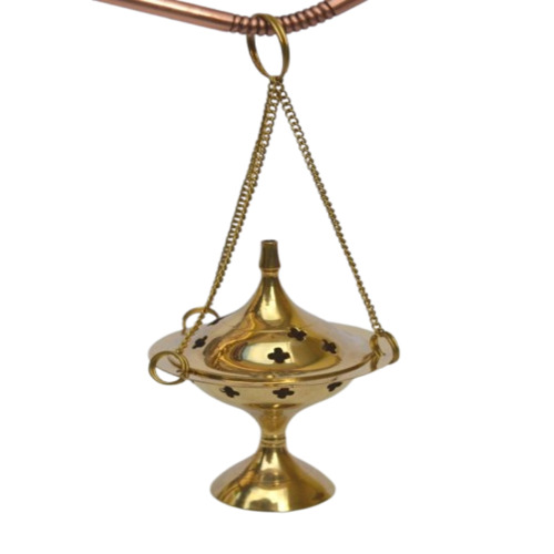 Brass Incense Cone Holders - Color: Golden