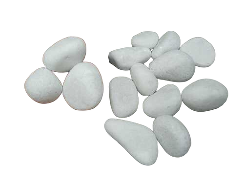 Snow White Marble Pebbles Super White Marble Tumble Stone - Artificial Stone Type: Solid Surface