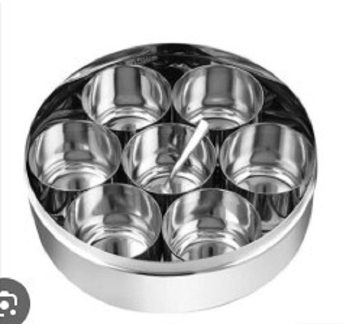 Steel Masala Dani - Stainless Steel, Various Sizes, Silver | Light Weight, Polished Finish, Timely Delivery