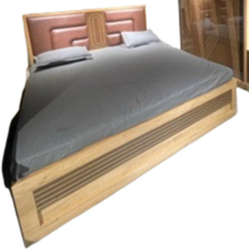 King Size Bed - Wood, King Size, Brown | Spacious Sleeping, Sturdy Frame, Elegant Design, Strong Support