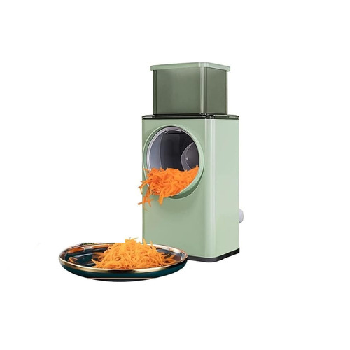 Plastic Vegetable Cutter - Plastic, Green Body, Sharp Blades | Lightweight, Easy to Operate, Time Saving Tool