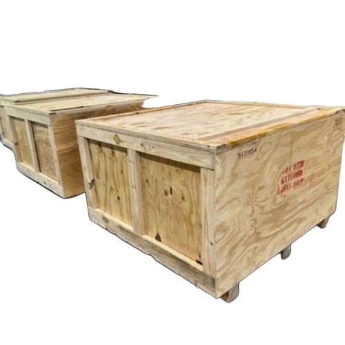 Wooden Box - Custom Sizes, Brown Wood | Easy Handling, Protective Casing, Moisture Resistant, Strong Joints, Transport Safe