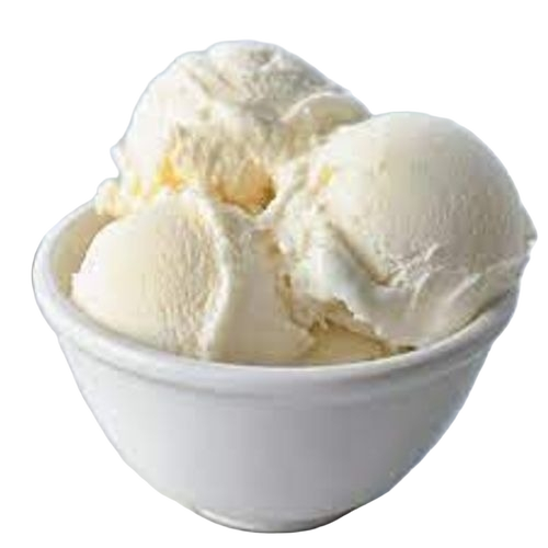 Sweet Fresh Vanilla Ice Cream - 1 Liter Vacuum Pack, White | Creamy Texture, Smooth Consistency, Natural Vanilla