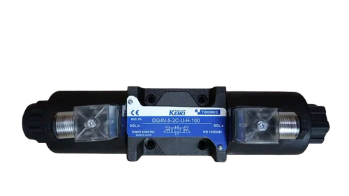 Directional Control Hydraulic Valve - Blue and Black, Wide Pressure | Smooth Operation, Quick Response, Leak Proof, Corrosion Resistant