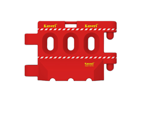 Plastic Road Barriers - Durable Plastic Body, Red Color, High Visibility | Weather Resistant, Lightweight, Easy Installation