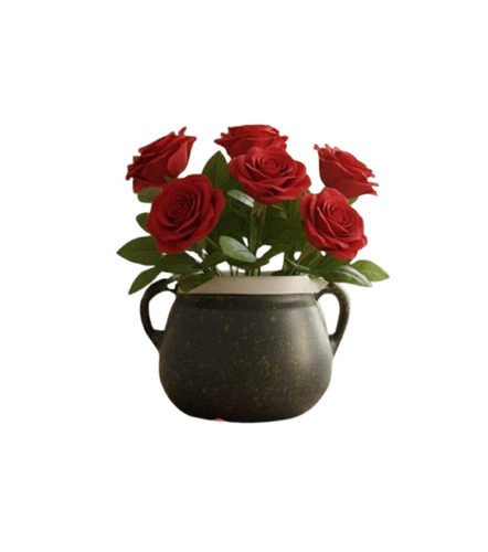 Terracotta Vase - Color: Multicolor