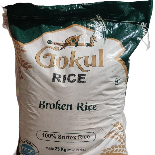 Broken Rice - 25kg Sack Bag, White Color | 99% Purity, Common Cultivation, Fresh Style, 1 Year Shelf Life