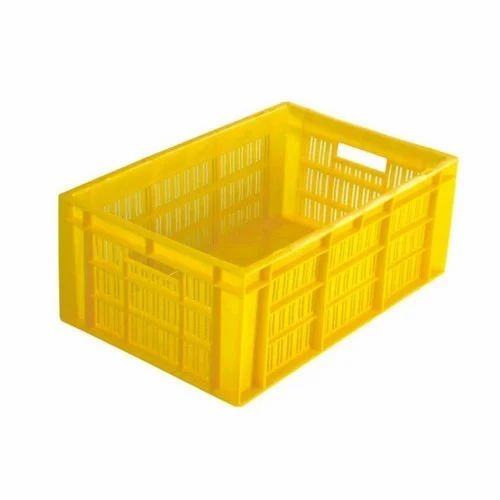 Plastic Crates - Plastic, 40 L, Rectangular | Multicolor, Solid Box, Custom Size
