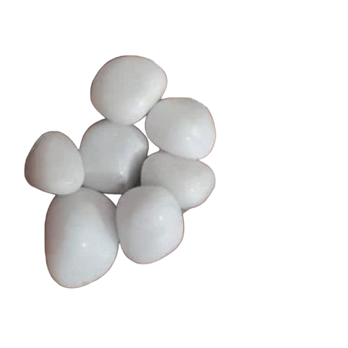White Polished Pebbles 