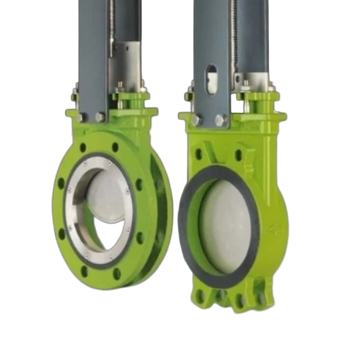 Knife Gate Valve - Metal All Sizes Multi Color | Sharp Blade Corrosion Resistant Leak Proof Rubber Sealing