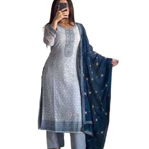 Women Kurti - Cotton, All Size, Multi Color | Breathable, Washable, 3-4th Sleeve, Flared Hem, Elegant Embroidery