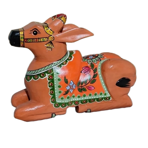 Wooden Hand Painted Nandhi