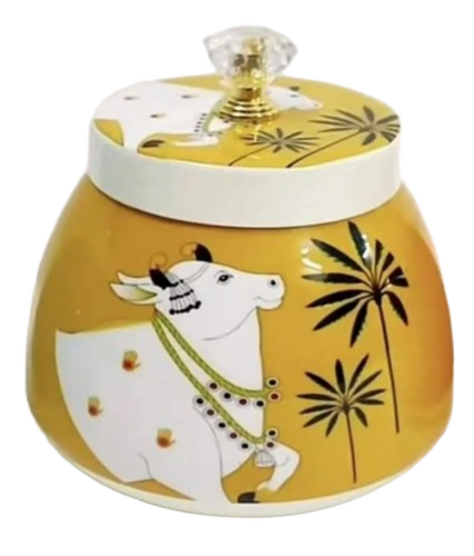 Dry Fruit Box Jar - Color: Yellow