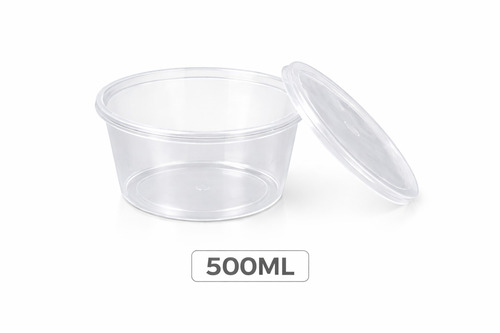 500Ml Pp Container With Lid - Water Resistant: No