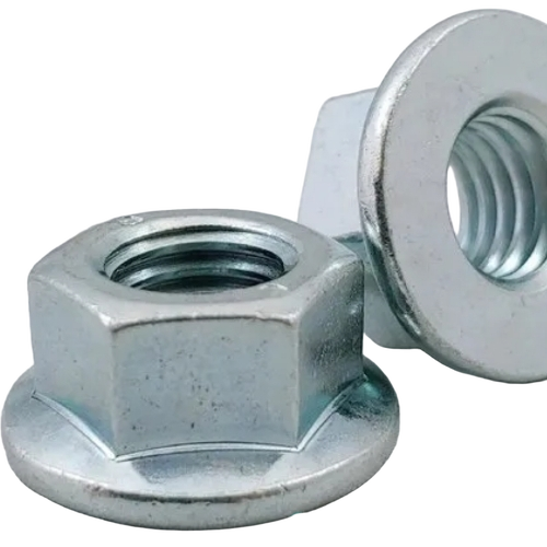 M6 Mild Steel Hex Flange Nut