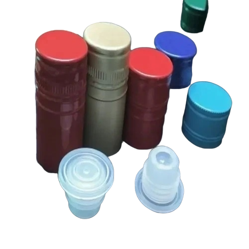 Bottle Caps - Plastic, 25 mm Neck Size, Multicolor | Eco Friendly, Round, Pull-Push Design