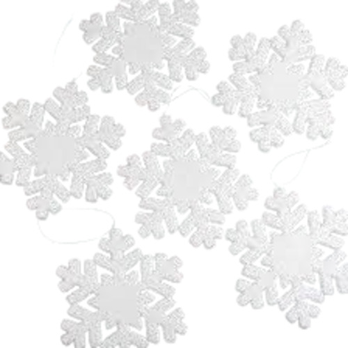 Felt Fabric For Christmas White Snow Flakes