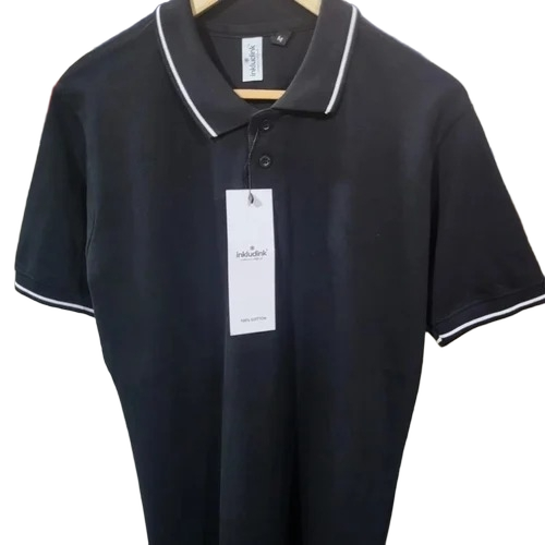 100 Cotton T Shirts - Cotton Large Black, Plain Pattern | Good Quality, Male, Customized Size