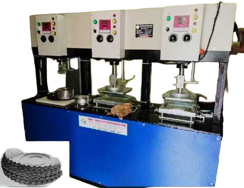 Automatic Triple Dye Areca Leaf Plate Making Machine - Color: Customer Wish