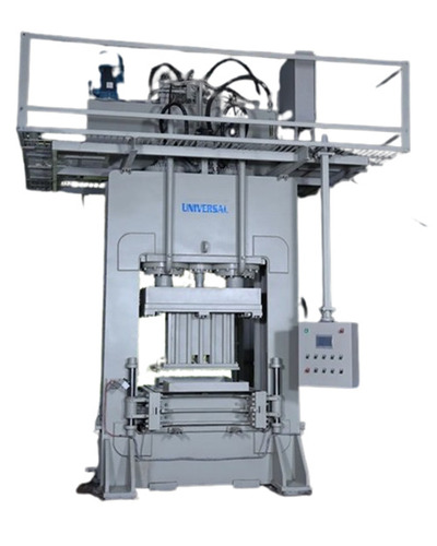 Coir Pith Grow Bag Compacting Machines - Metal, Grey, Electric Drive 220-440V | Automatic, Hydraulic Press, Adjustable Pressure, Durable Frame, Energy Efficient, Low Maintenance
