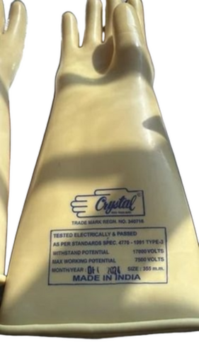 Electrical Safety Gloves - Color: Yellow