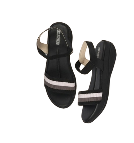 Casual Ladies Sandal - Color: Black
