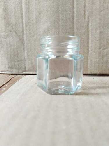 41 Ml Hexagonal Glass Jar - Color: Transparent