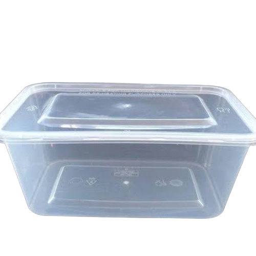 Container Box - Plastic 500-1000 Ml Transparent, Matte Lamination, Rectangular Packaging