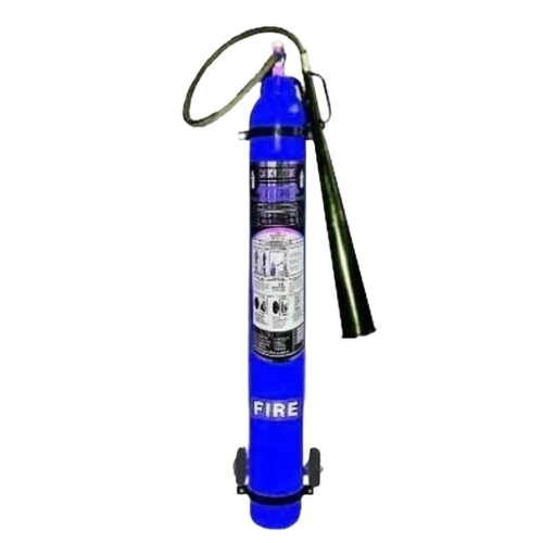 6.5kg Trolley Mounted Co2 Fire Extinguisher - Steel Hose, 5 Sec Discharge, Multicolor | Industrial Fire Safety, 50 Hz Frequency, 6 Months Warranty
