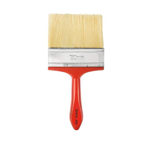 Industrial Flat Paint Brushes - Color: Red