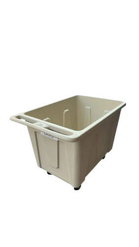 Plastic Wheel Barrow - Plastic, White, Lightweight | Rust Resistant, Smooth Wheel, Garden and Construction Use