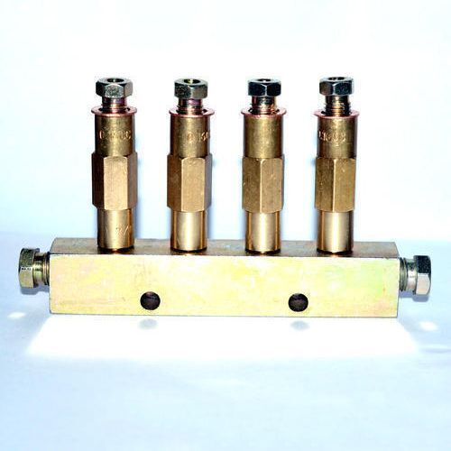 4 Way Lubrication Metering Cartridge Block