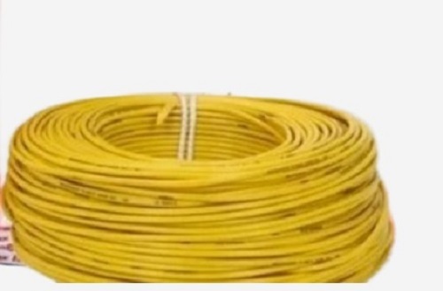 Electrical Wire - PVC Copper, Various Sizes, Yellow | Heat Resistant, Tested Quality Standards