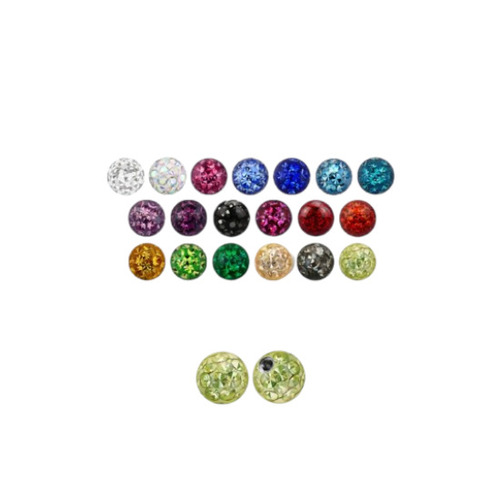 Multi-crystal Ferido Glued Beads - Jewelry Type: Body Piercing Jewellery