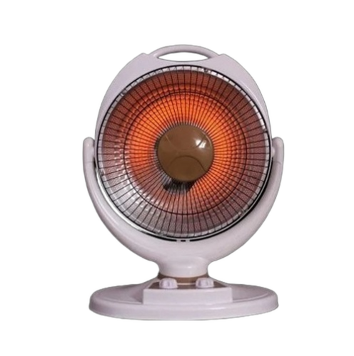 Electric Fan Heater - Metal & Plastic, White, 500w | Portable, Energy Efficient, Easy To Operate